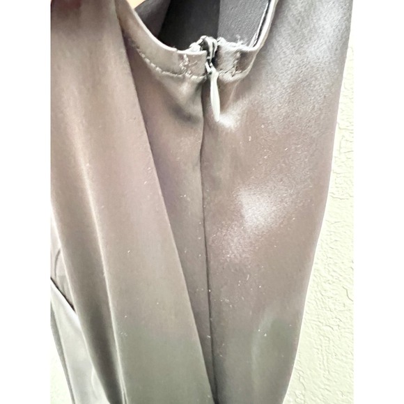 NWT Nonchalant Label Hi Low Hem Satin Dinah Maxi Dress Black Women's Size XS - Picture 8 of 8